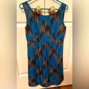 MILLY Lyla Graphic Chevron Dress, Size 4